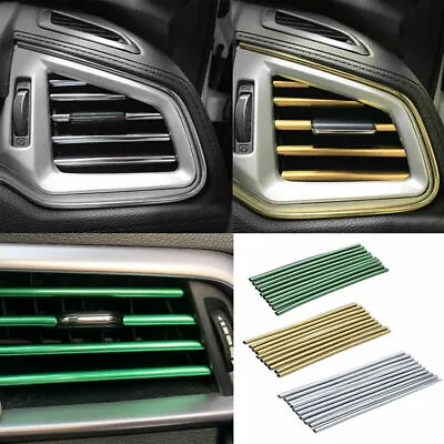 $8.79 • Buy 10x Car Interior Accessories Air Conditioner Outlet Decoration Strips Universal