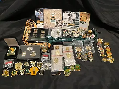 Lot Of 70 Vintage Oakland A's Collector Pins 1980s Season Tickets • $300