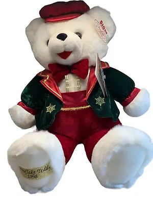 Dan Dee 1998 Snowflake Friends White Teddy Bear Plush Stuffed Animal 17” NEW • $51.29