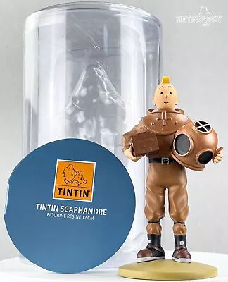 Tintin Figurine Moulinsart 42229: Tintin Diver 12cm Herge Officielle Figure 65 M • $68.42