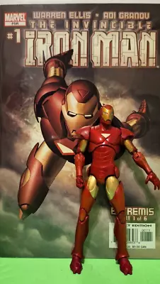 Marvel Legends IRON MAN EXTREMIS ARMOR -TERRAX BAF + THE INVINCIBLE IRON MAN # 1 • $9.99