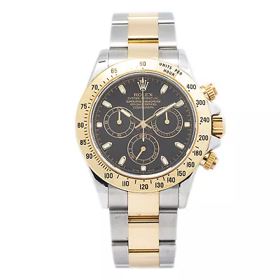 Rolex Daytona 116523 Unpolished Engraved Rehaut Fat Buckle 18k Gold Watch 40mm • $25699.84