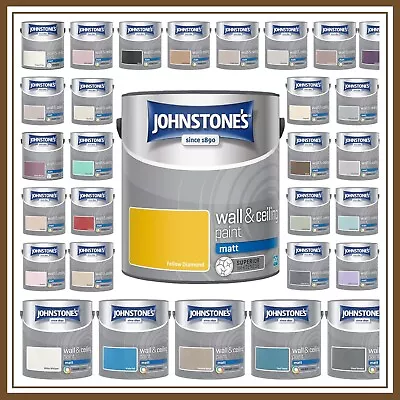 Johnstones Wall Ceiling Matt Emulsion Paint Matt Finish 2.5 Litres - ALL COLOURS • £4.98