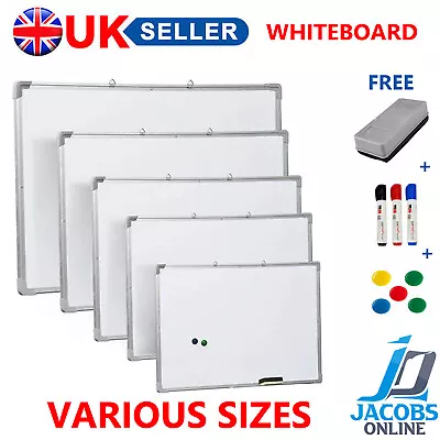 Magnetic Whiteboard Notice White Board Mini Small Large Office Home School Memo • £64.85