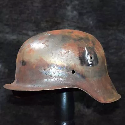 Vintage Second World War WW2 Military Helmet German Memorabilia • £119.51