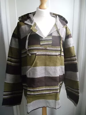 £19.95 • Buy Hooded Top Hoodie Fair Trade Cotton Size Large Multi Layering All Seasons Unisex