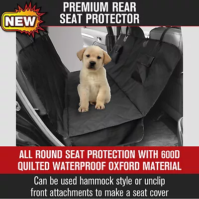 Pet Car Seat Cover Dog Back Seat Waterproof Rear Protector Hammock Travel Non • $27.60