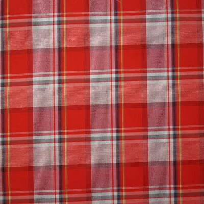 Cotton Rich Fabric Checks Single Side Tartan Gingham Chequered 140cm Wide • £2.60