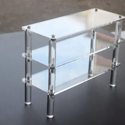Acrylic Clear Stand Model Removable Display Shelf Riser Perspex Stands Multitier • £16.48