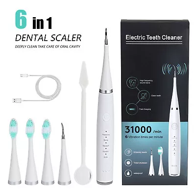 $13.99 • Buy Ultrasonic Dental Scaler Calculus Remover Electric Teeth Whitening Cleaner Tools