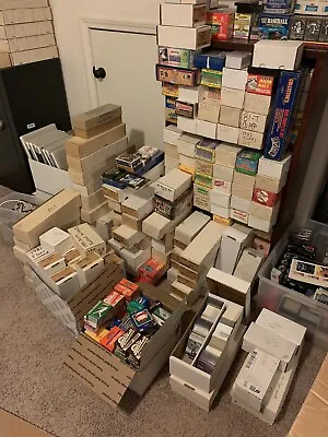 Huge Baseball Card Collection Storage Unit Find Over 3 Million Cards Lot Vintage • $109