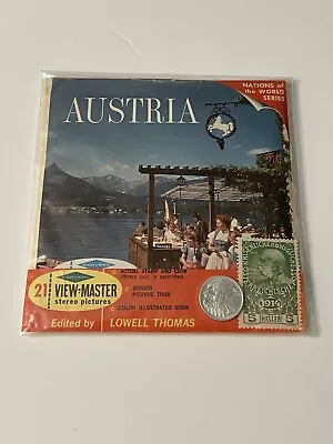 AUSTRIA View-Master Nations Of The World Series B198 Stamp & Coin Free Shipping  • $14.40