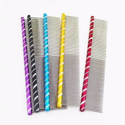 Pet Grooming Comb Unique Diamond Cut Handle 4 Colors Available (Some Limited) • $6.49