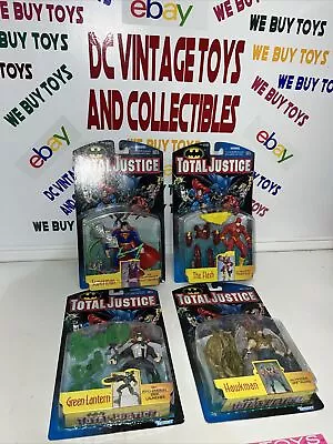 TOTAL JUSTICE- Lot Of 4 The Flash Hawkman Superman Green Lantern SEALED Kenner • $27.75