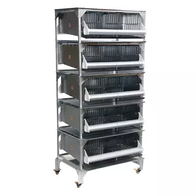 0315 - 15 Section Quail Battery Breeding Pen (wheels Not Included) • $1250.99
