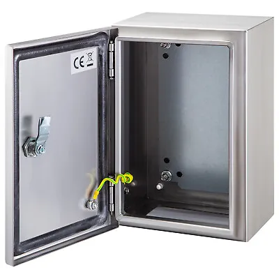 VEVOR 12x8x6  Stainless Steel Electrical Enclosure IP66 Wall Mount Junction Box • $67.19