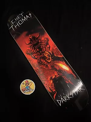 RARE Darkstar Chet Thomas Pro Model Warrior Red Rage VINTAGE Skateboard Deck • $257.59