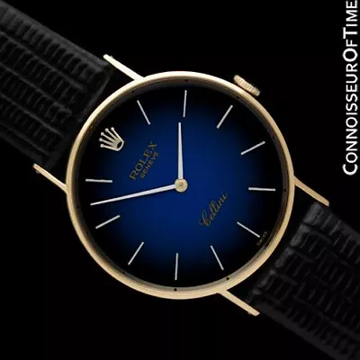 1972 ROLEX CELLINI Vintage Mens 18K Gold Watch - Mint With Warranty • $3795