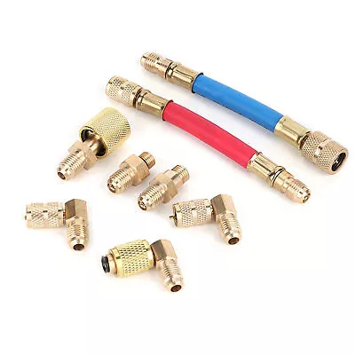 * 8pcs/Set Air Conditioning Refrigeration R-12A/C Connector Adapter Hoses R134A • $15.46