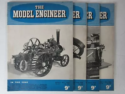 The Model Engineer Magazine Apr 1954 Lot Of 4 Steam Mechanical Engineering • $20