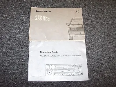 1977 1978 1979 1980 Mercedes Benz 450SL & 450SLC Owner Owner's Operator Manual • $150.14