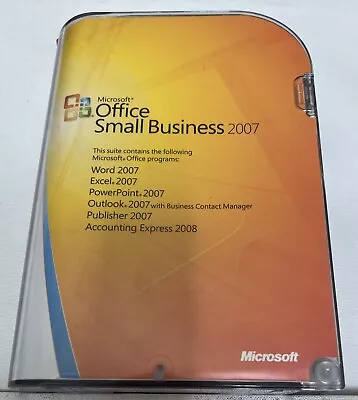 Microsoft Office Small Business 2007 Upgrade W/ Key (2) Discs-BOOKLET • $19.99