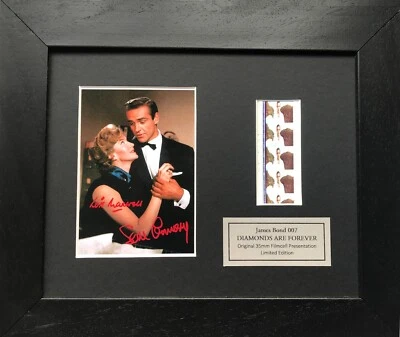 £34.99 • Buy 007 DIAMONS ARE FOREVER Cast Signed Repro Original Filmcell Memorabilia *