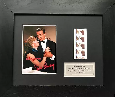 James Bond 007 DIAMONS ARE FOREVER Cast Signed Repro Original 35mm Filmcell • £37.99