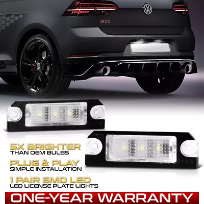 [FULL SMD] Replacement LED License Plate Light Lamp 99-06 VW Golf GTI Cabrio MK4 • $8.99