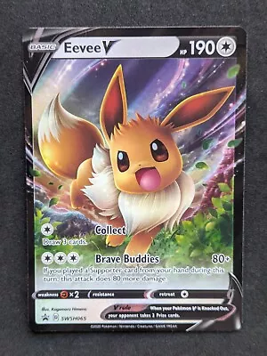 Eevee V - SWSH065 - SWSH Ultra Rare Promo - NM/M - Pokemon Card • $4.95