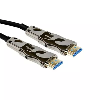 J-Tech Digital Mini HDMI To HDMI 2.0 Fiber Optic Cable 18Gbps 49.2' 4K 60Hz • $79.99