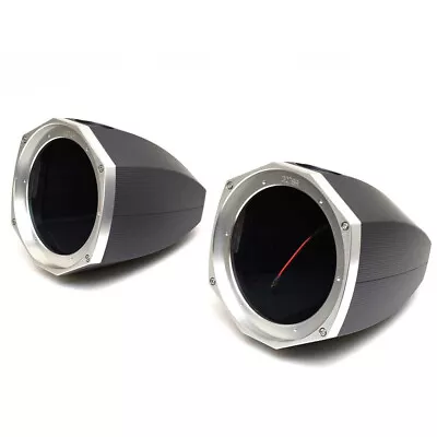 MasterCraft Boat Speaker Cans 404844 | W/ Lights Titanium 8.5 Inch (Pair) • $3993.43