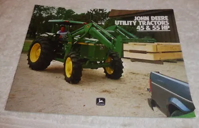 £20 • Buy Classic Tractor Full Line Brochure John Deere Utility Tractors 45 & 55 HP 1984