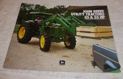 Classic Tractor Full Line Brochure John Deere Utility Tractors 45 & 55 HP 1984 • £18