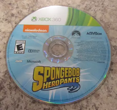 SpongeBob HeroPants (Microsoft Xbox 360 2015) Disc Only - Tested Working • $13.97