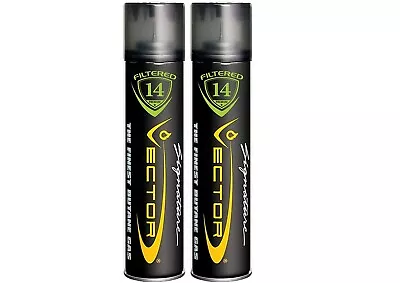 2 Cans Vector Quintuple Refined The Finest Butane Gas Fuel 320 Ml 14 Filtered • $24.50