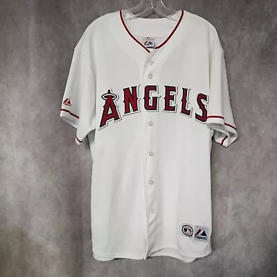 Vintage Majestic MLB Los Angeles Angels Vladimir Guerrero 27 Jersey Mens XL • $54.99