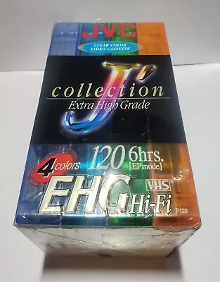 JVC J' Collection EHG VHS T-120KL4P 4 Colors VHS TAPES • $119.99