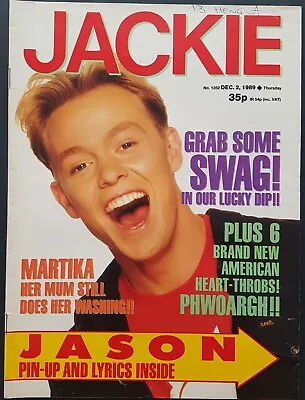 Jackie Magazine 2 December 1989 - Martika Jason Donovan Sophie Lawrence • £13.90