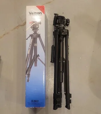 Velbon S-900 Video Tripod VelFlo8 066 25.5  To 63  With Quick Release Plate • $14.95