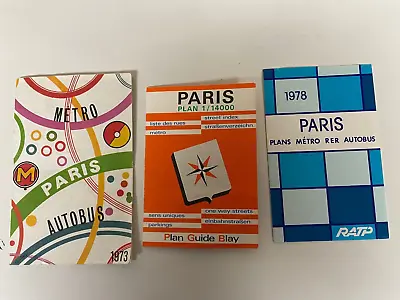 Vintage Paris Metro And Autobus Maps • $25