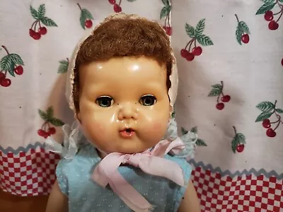 1959 16  Vintage Vinyl American Character Tiny Tears Baby Doll • $25