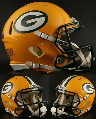 GREEN BAY PACKERS NFL Riddell SPEED Full Size Replica Football Helmet • $169.99