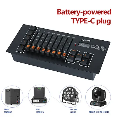 Portable Mini 40 Channel DMX512 Controller Stage Lighting Console Party DJ Show • £25.99