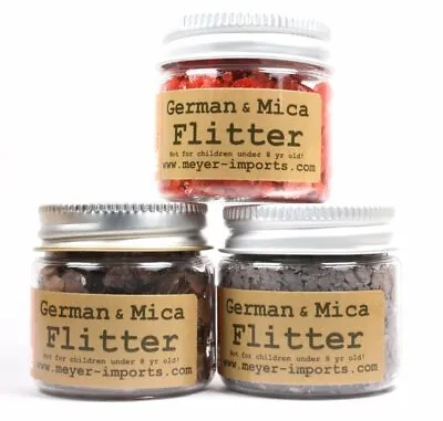 Mica Flakes Set Of 3- Red Gray Brown - The Professionals Choice - 311-M-0704 • $18.95