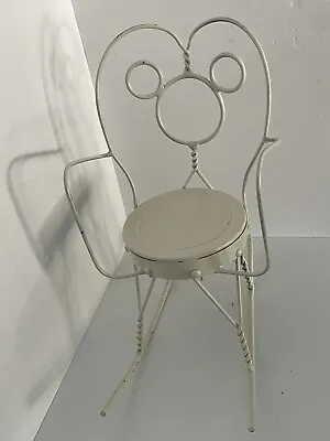 Vintage Rocking Chair Disney/Mickey Inspired Metal Doll Sz Unique Find Repurpose • $49.95