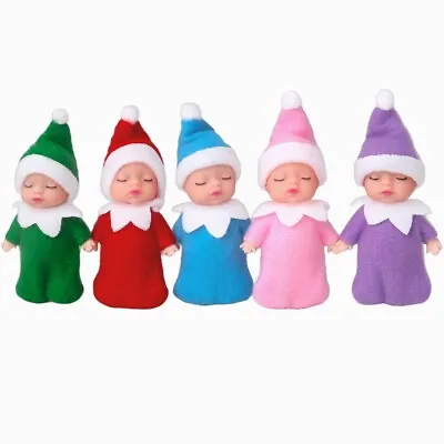 $23.99 • Buy 5PCS Christmas Tree Elf Doll Home Oranments Kids Baby On The Shelf Elf Toy Xmas