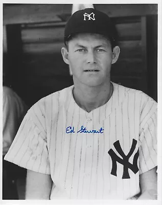 Ed 'Bud' Stewart Autographed Signed 8x10 Photo - MLB NY Yankees Senators - W/COA • $39.99