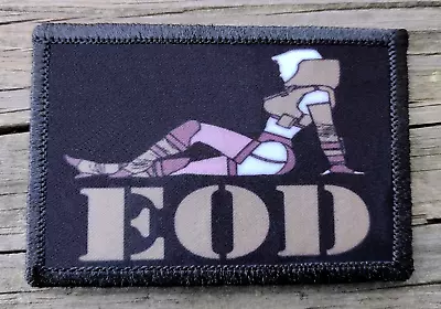 EOD Girl Morale Patch Hook & Loop Army Custom Bomb Squad Tactical Funny 2A Gear • $8.79