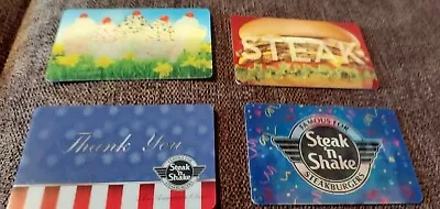 4 Vintage All Different Steak N Shake Lenticular 3d Gift Cards No $ Value • $14.99